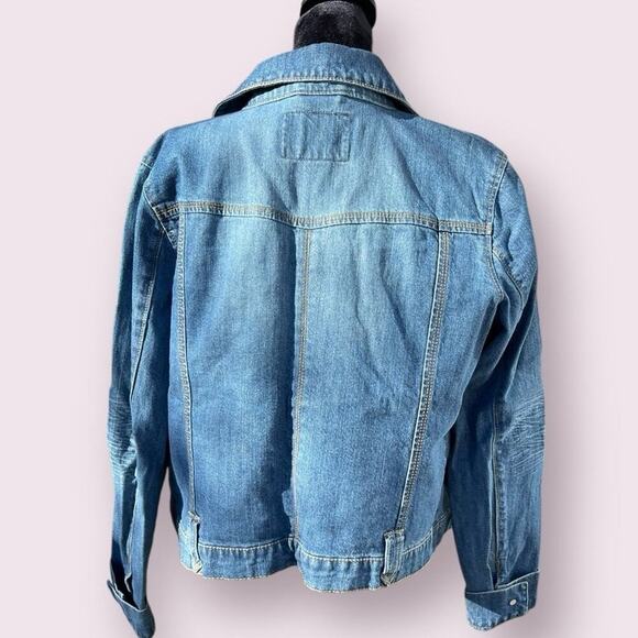 Route 66 women’s size L denim jacket, 99 % cotton 1% spandex - Picture 3 of 7